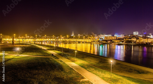 View of Belgrade over the Sava river - Serbia