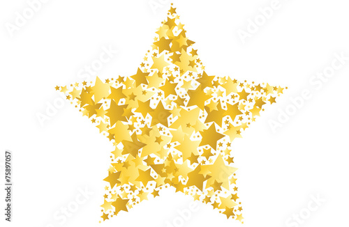 gold star vector illustration