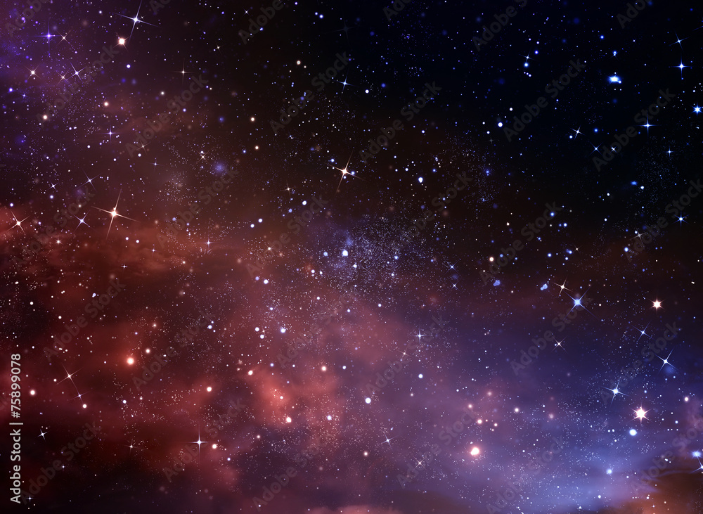 beautiful space background, night sky with stars