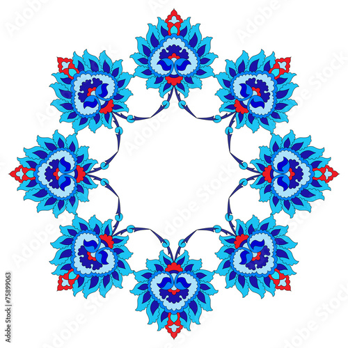 artistic ottoman pattern series fourty fifty