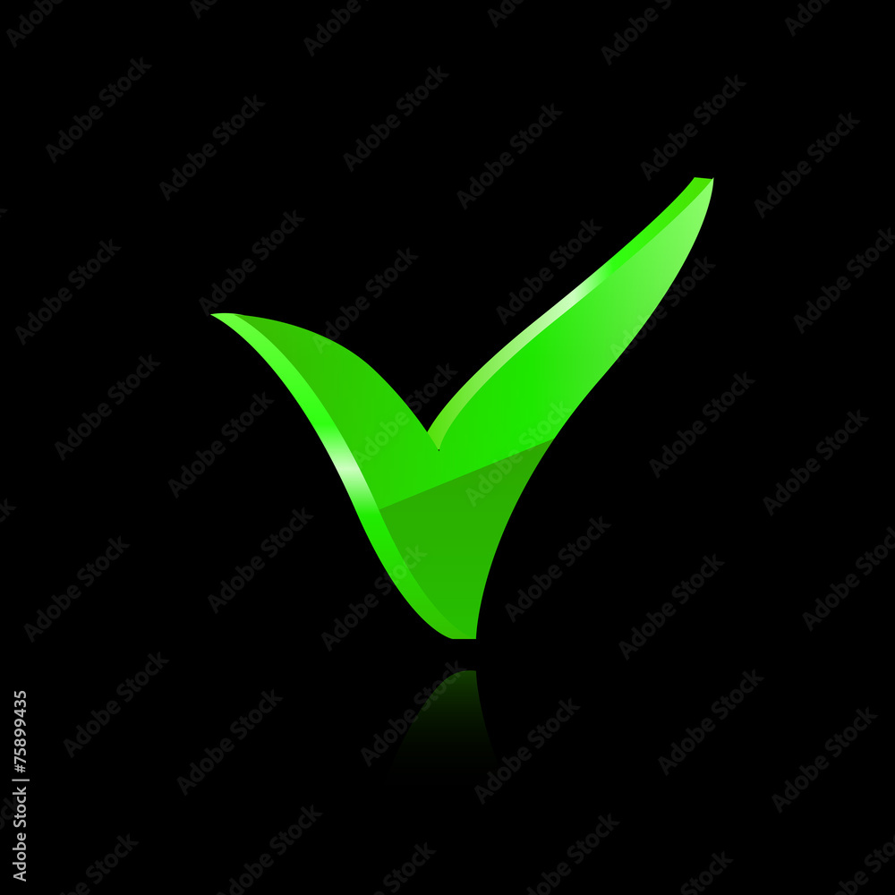Vector green checkmark Vector green checkmark