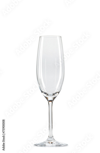 Wineglass over white