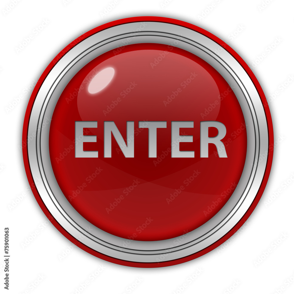 enter circular icon on white background enter circular icon on white background