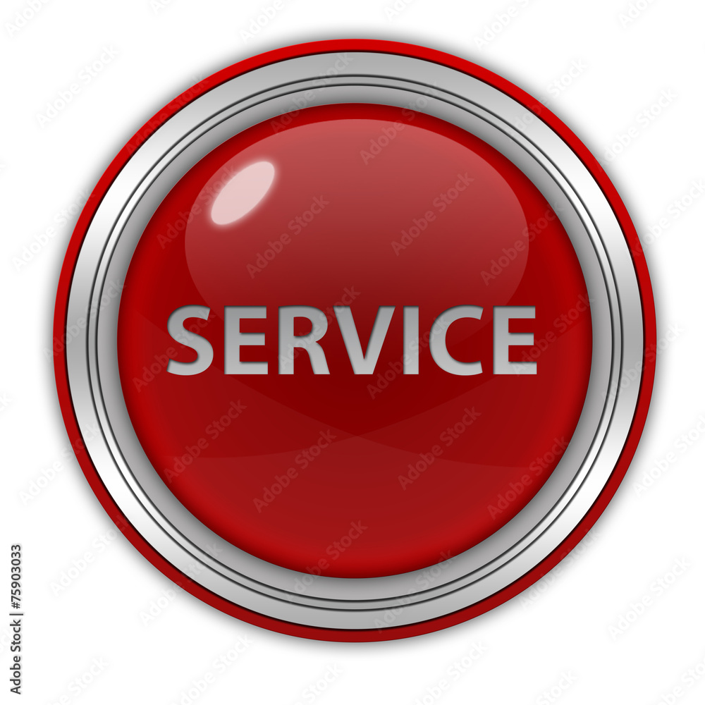 Service circular icon on white background Service circular icon on white background