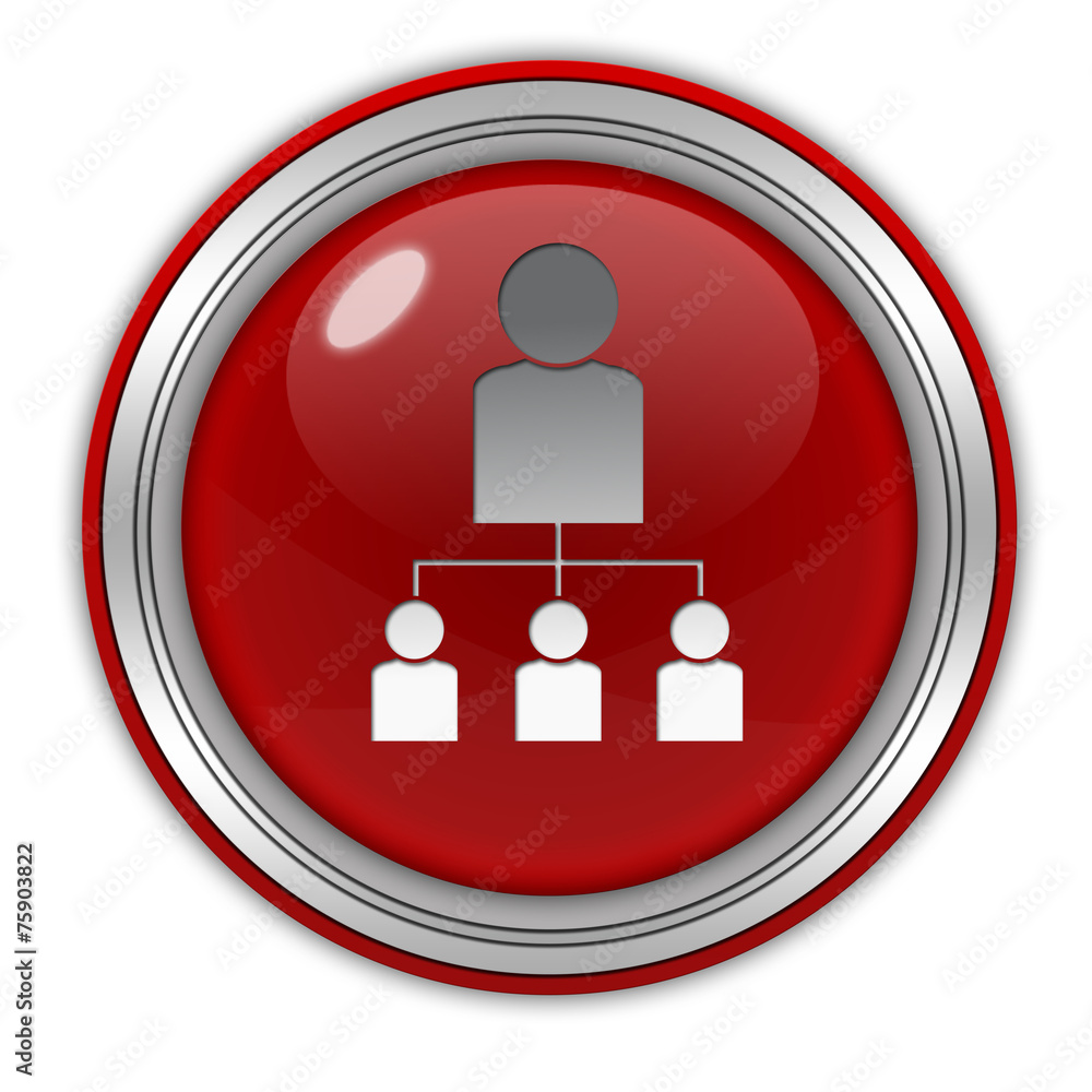 Hierarchy circular icon on white background Hierarchy circular icon on white background