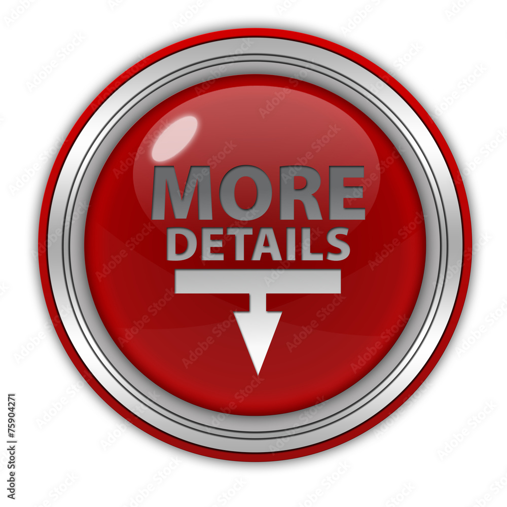 More details circular icon on white background More details circular icon on white background
