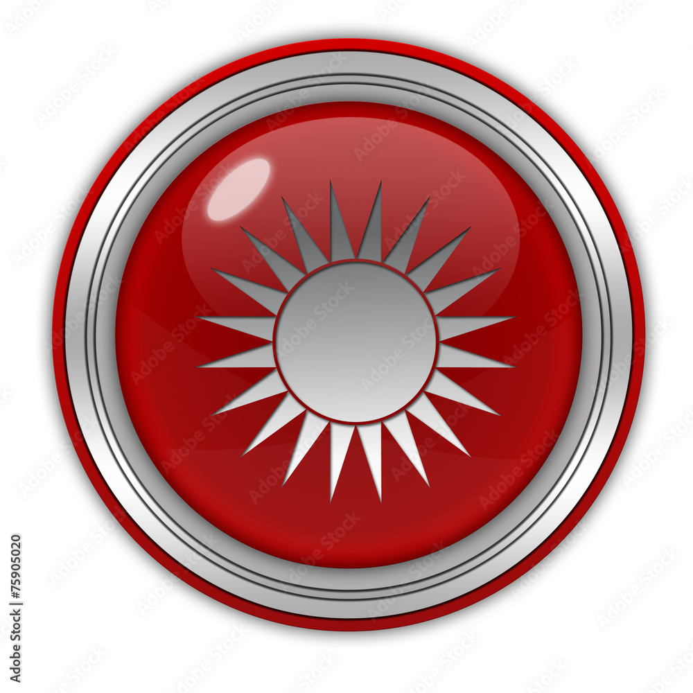 Sun circular icon on white background Sun circular icon on white background