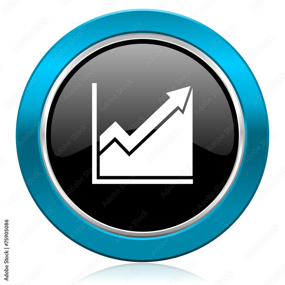histogram glossy icon stock sign histogram glossy icon stock sign