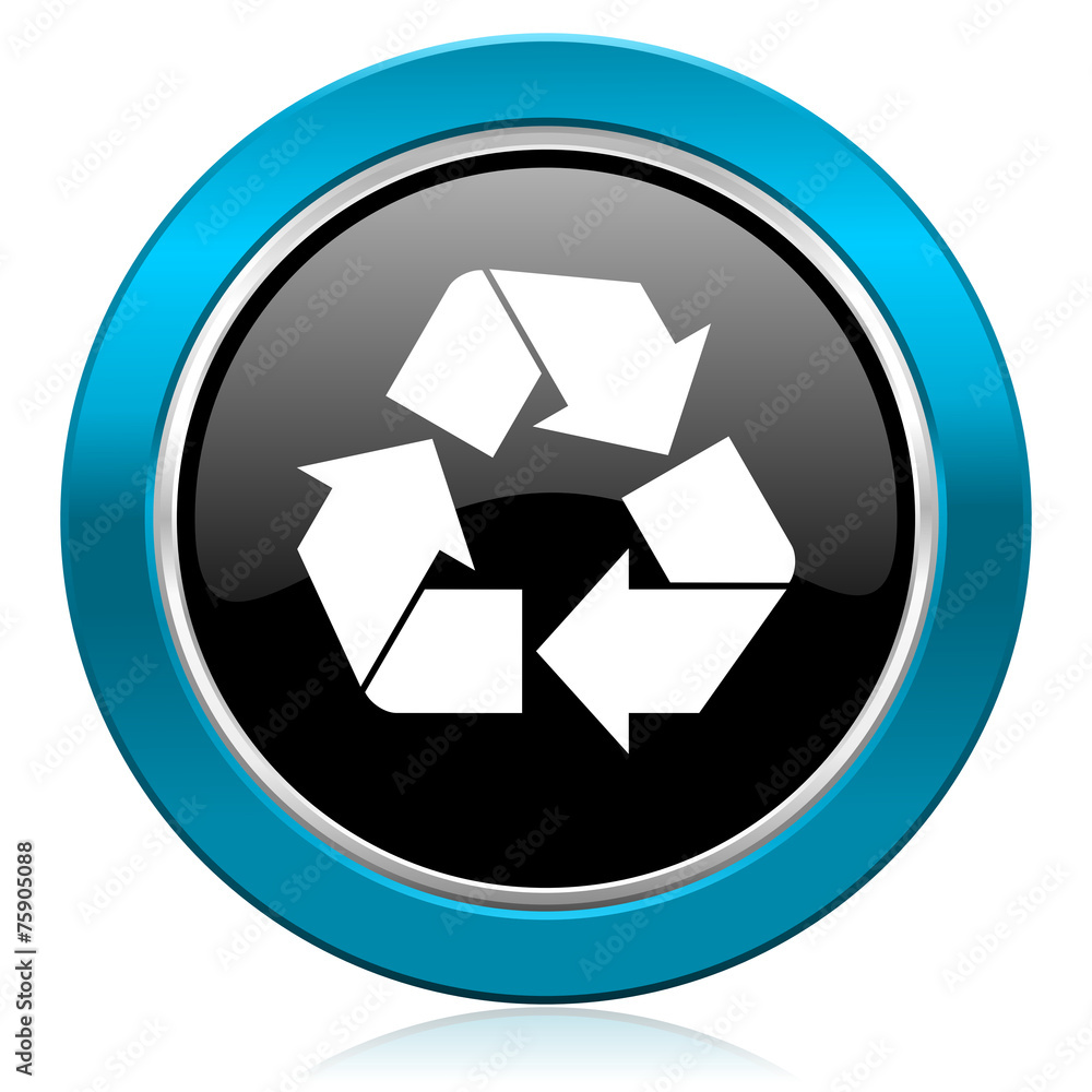 recycle glossy icon recycling sign recycle glossy icon recycling sign