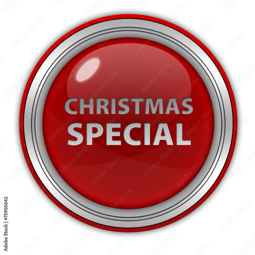 Christmas special circular icon on white background Christmas special circular icon on white background