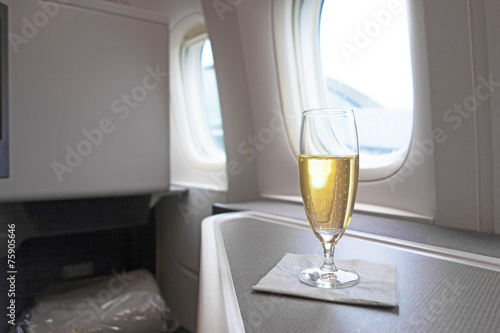 Luxury glass of vintage Champagne