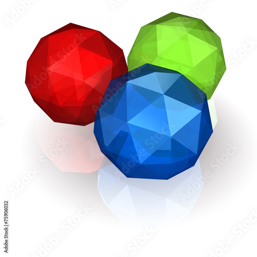 RGB Diamanten Polygons