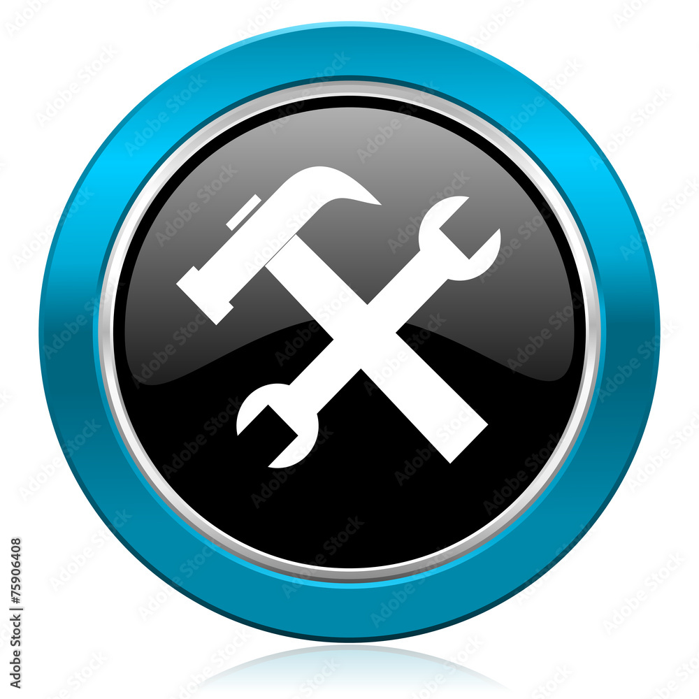tools glossy icon service sign tools glossy icon service sign
