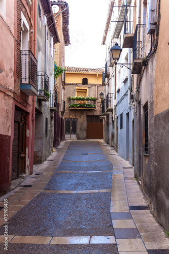 Fototapeta Naklejka Na Ścianę i Meble -  Narrow alley in town Calahorra