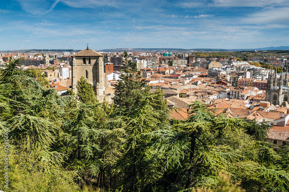 Aerial view of Burgos