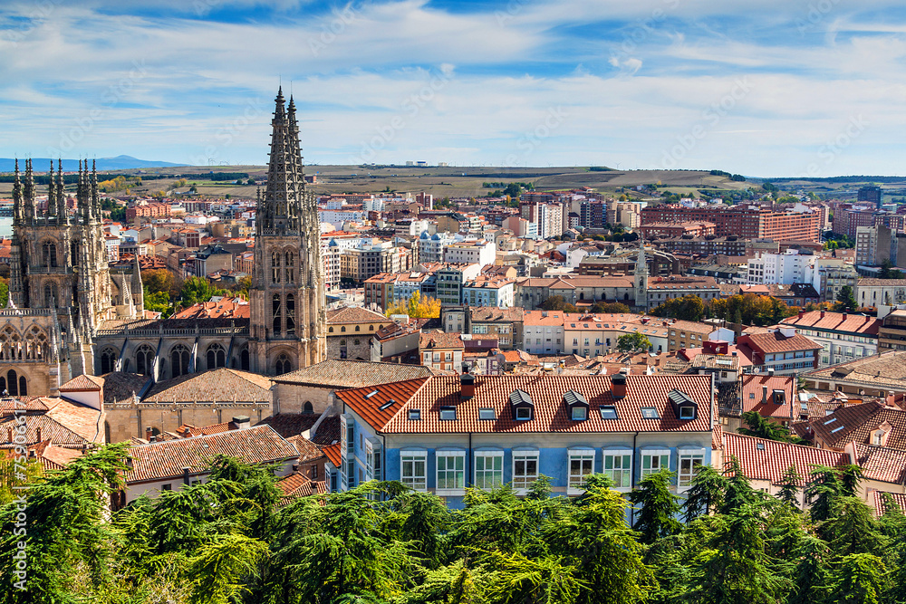 Aerial view of Burgos