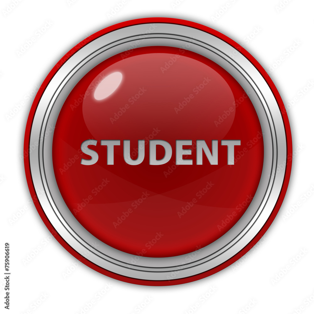 studnet circular icon on white background studnet circular icon on white background