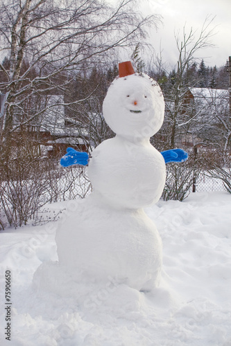 Веселый снеговик © miras2011