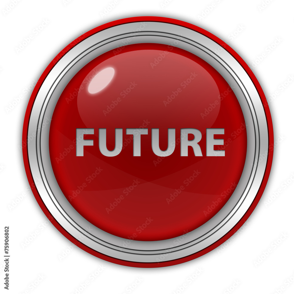 Future circular icon on white background Future circular icon on white background