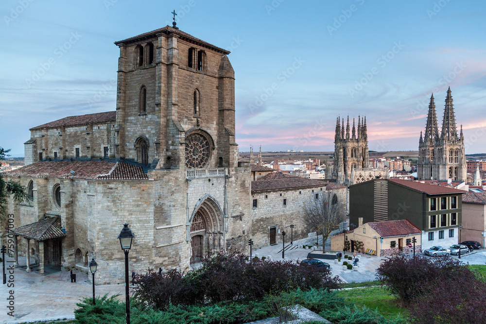 San Estaban church and Cathedral of Santa Maria, Burgos