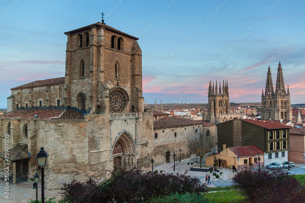 San Estaban church and Cathedral of Santa Maria, Burgos