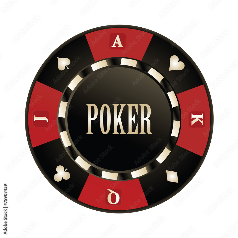 Casino, Poker chip vector design
