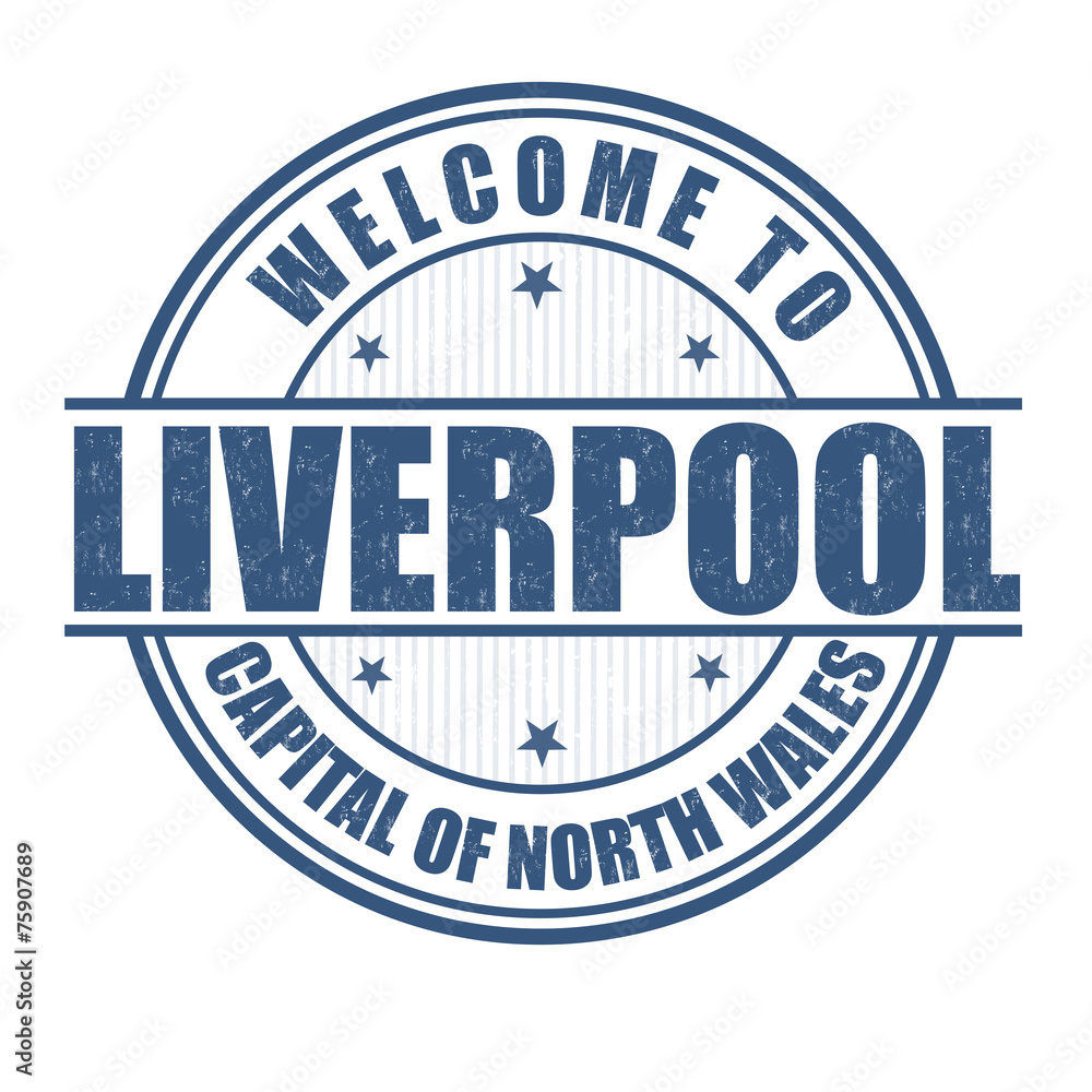Welcome to Liverpool stamp