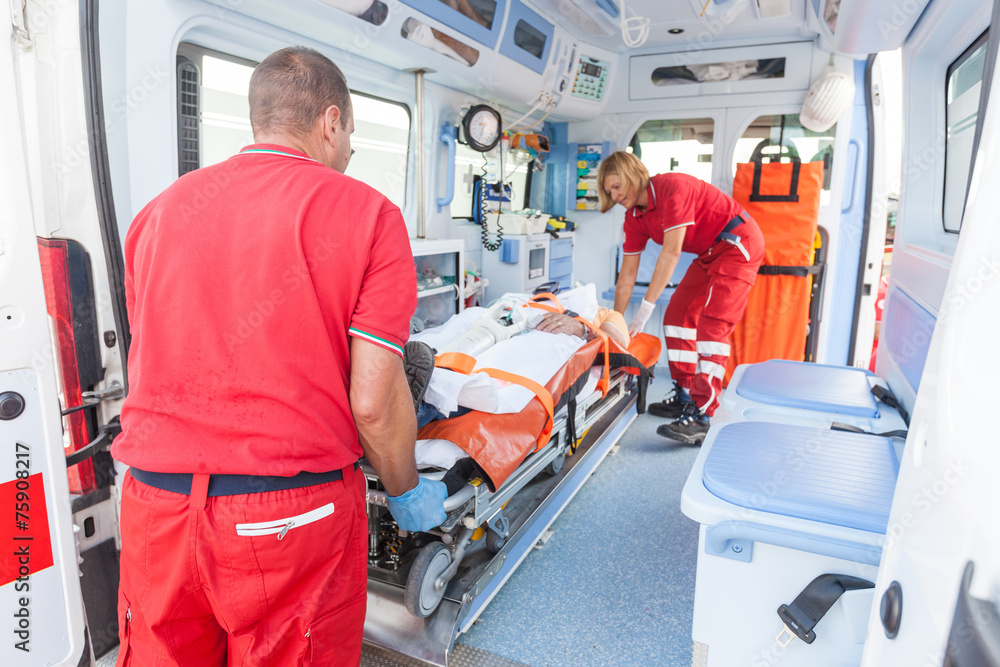 Rescue Team Providing First Aid Rescue Team Providing First Aid