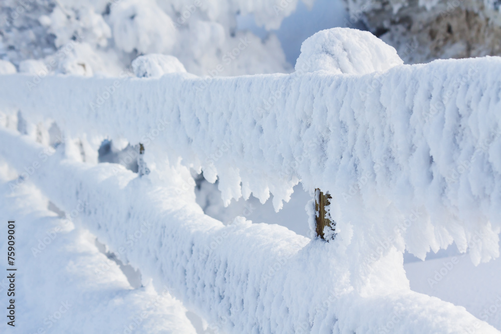 Φωτογραφία Snow Covered Fence