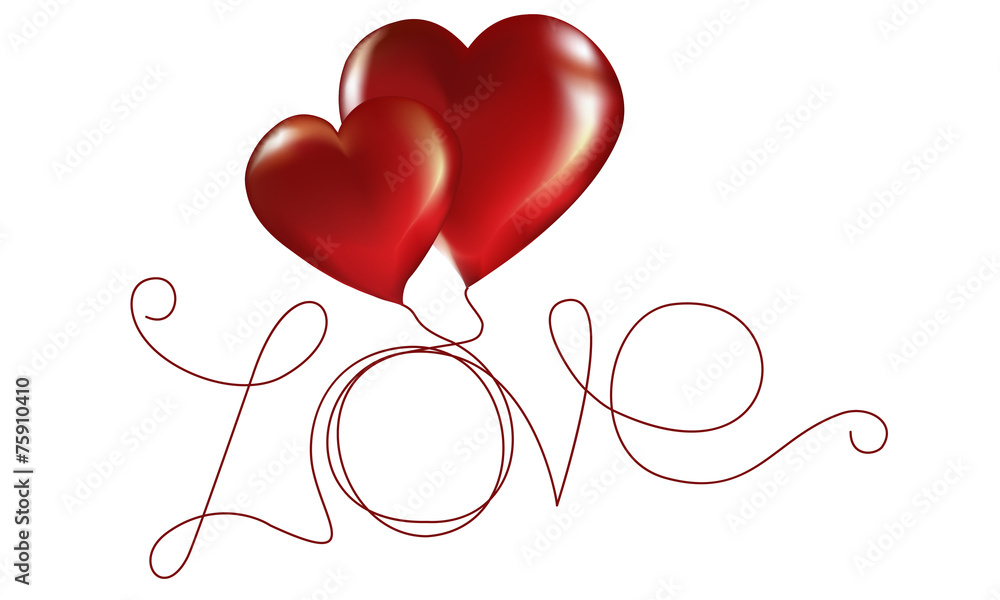 Two lovers heart. Vector illustration Two lovers heart. Vector illustration