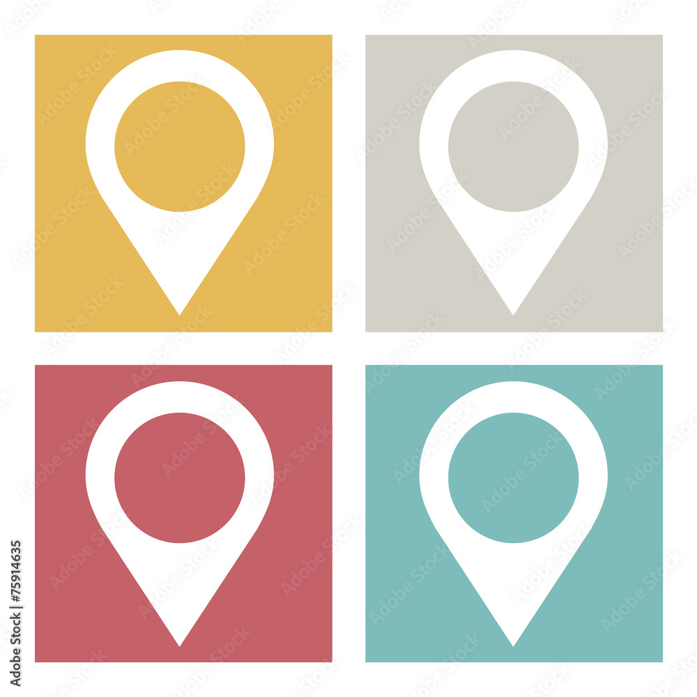 Distance Marker Location Direction Icon Vector Concept Distance Marker Location Direction Icon Vector Concept