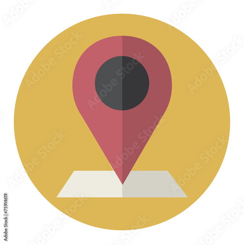 Free Download Check in Location Direction Place Icon Vector Concept - GFXLoad