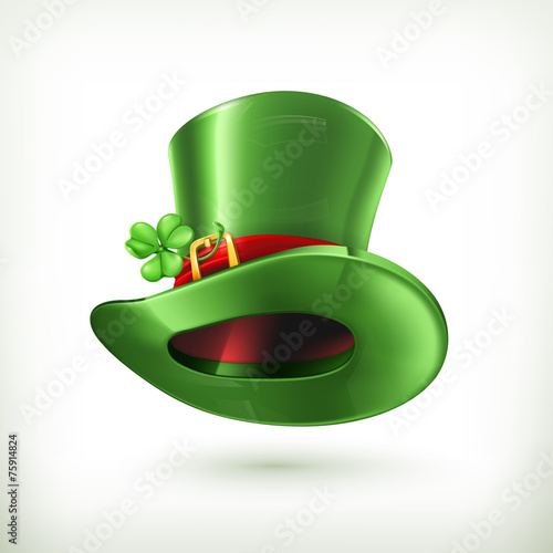 Leprechaun Hat, vector icon