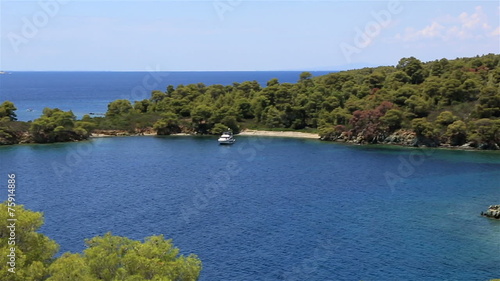 Wallpaper Mural Picturesque bay and turtle island in Aegean Sea. Torontodigital.ca