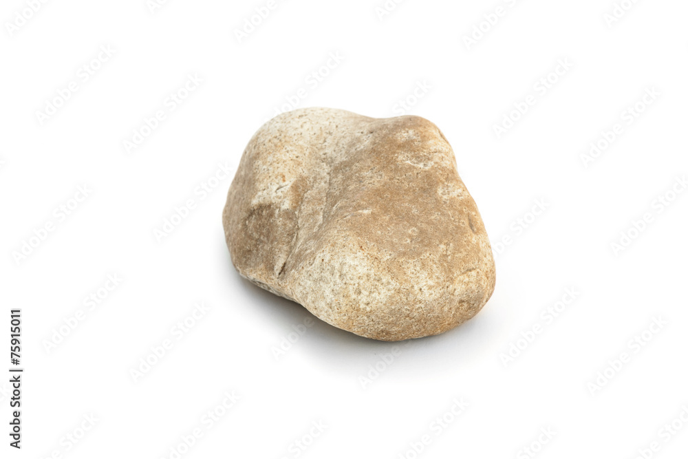stone on white background stone on white background