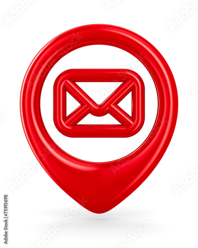 envelope traffic sign on wh...