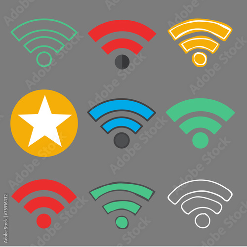 Wifi Wireless Technolgy Online Newtwork Icon Vector Concept