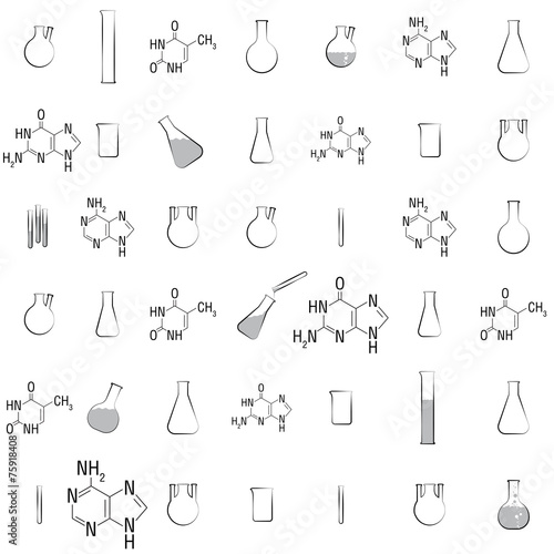 tubes and formulas vector background