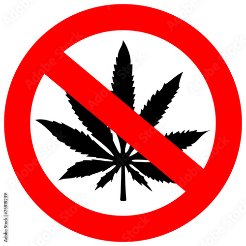 No marihuana sign