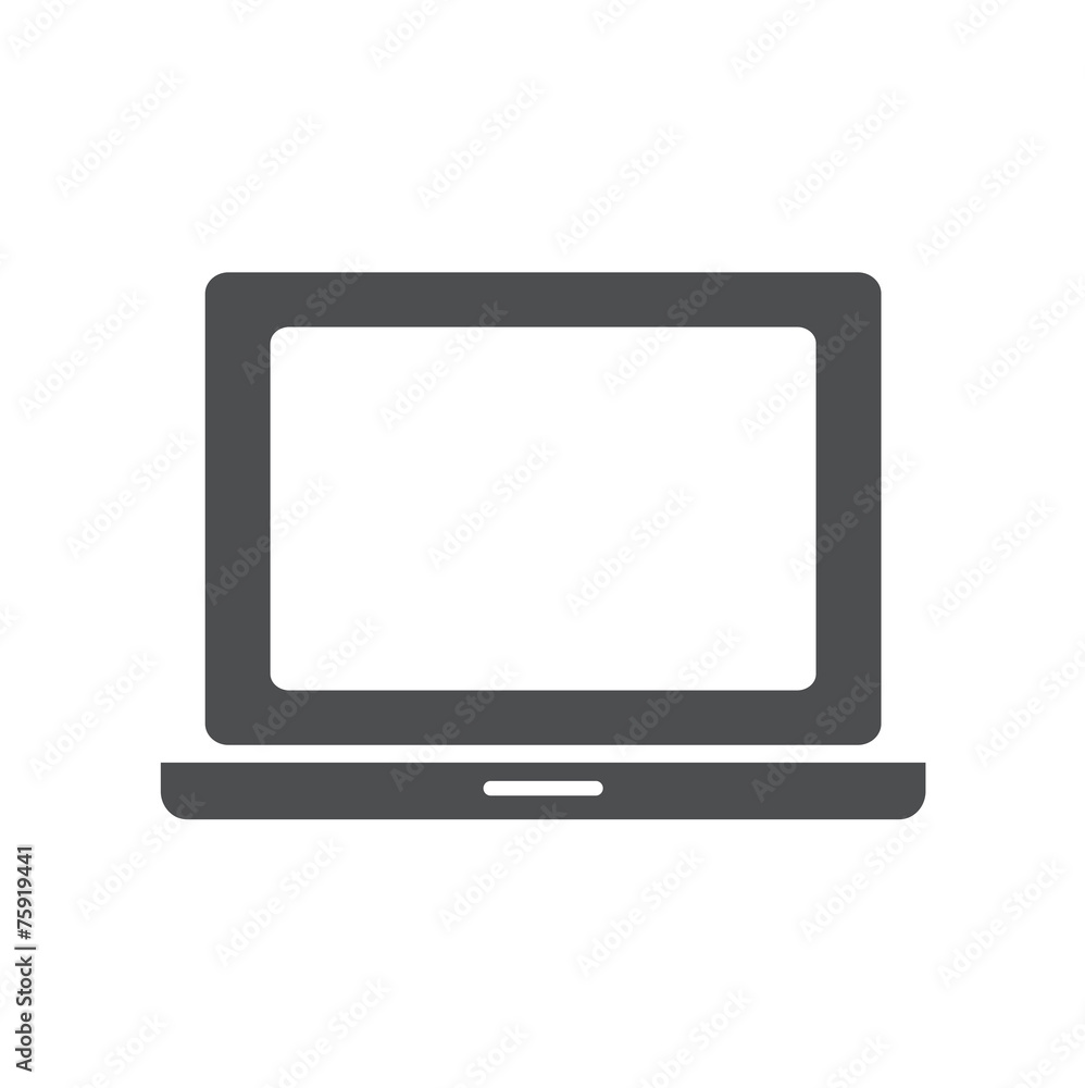 Laptop Computer Wireless Technology UI Icon Vector Concept Laptop Computer Wireless Technology UI Icon Vector Concept