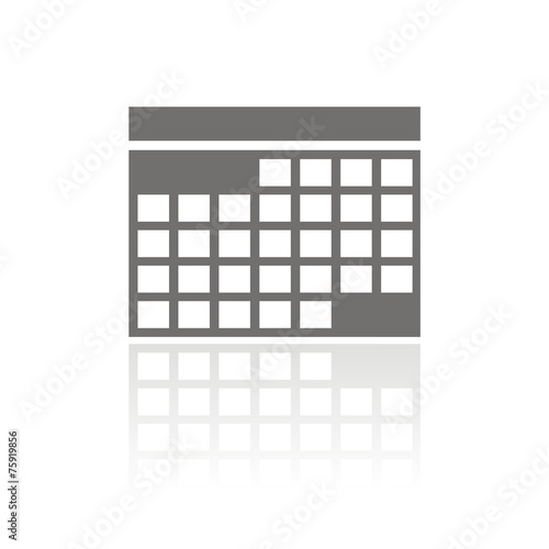 Icono calendario FB reflejo