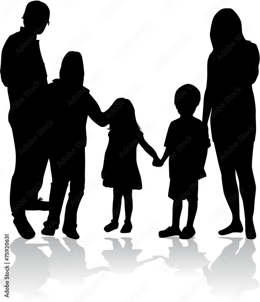Family silhouettes