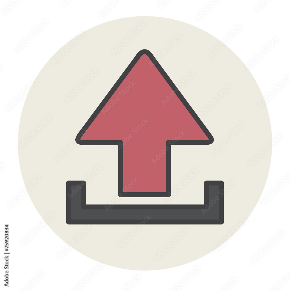 Upload Uploading Sharing Online Internet Icon Vector Concept Upload Uploading Sharing Online Internet Icon Vector Concept