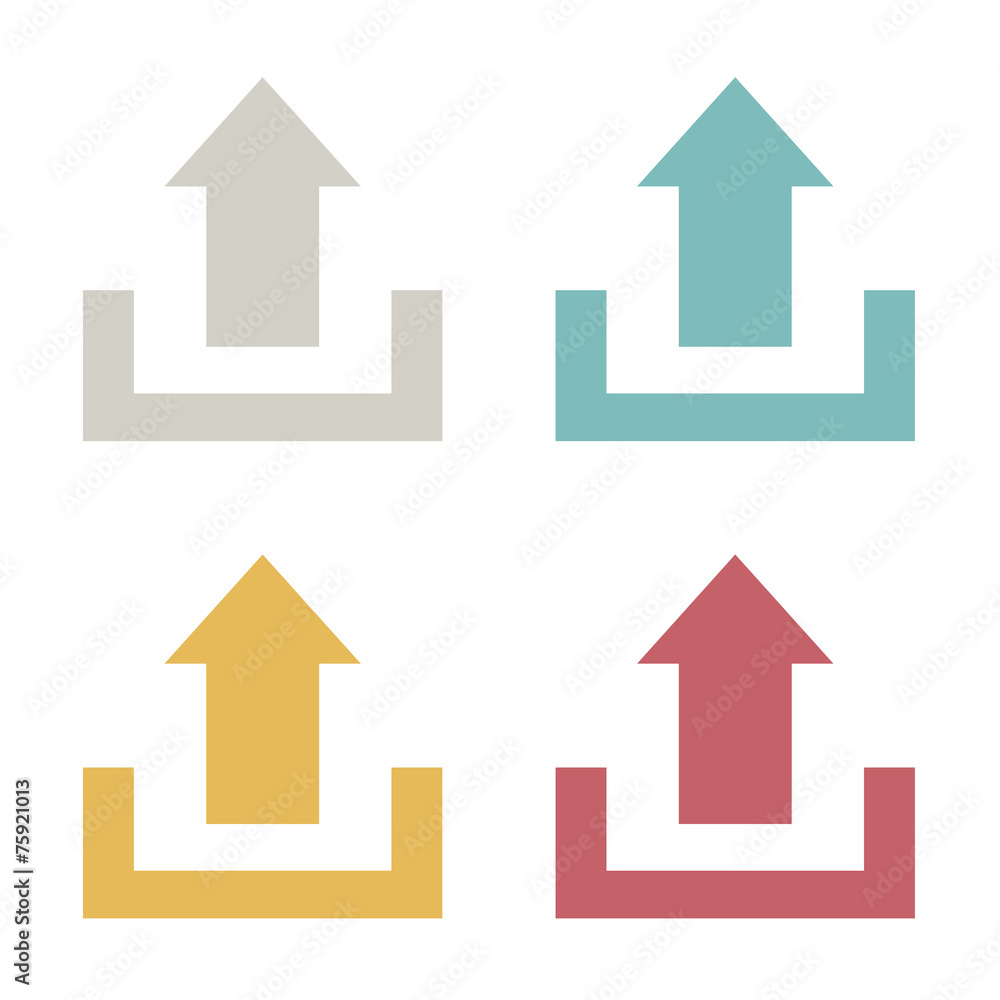 Upload Uploading Sharing Online Internet Icon Vector Concept Upload Uploading Sharing Online Internet Icon Vector Concept