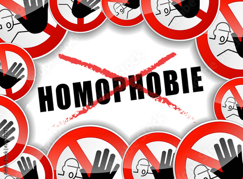 no homophobia concept illustration