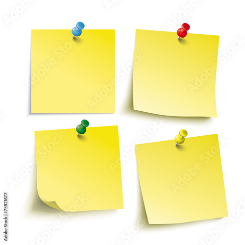 Yellow Sticks 4 Colored Pins