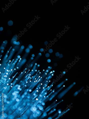 blue fiber optics