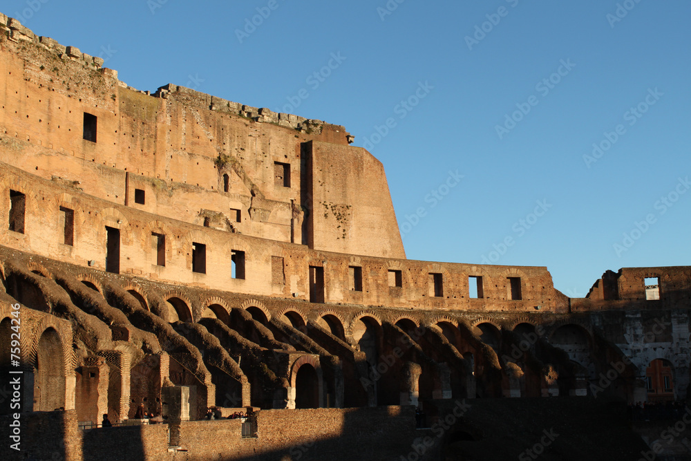 Italy - Colosseum, elliptical Flavian amphitheatre