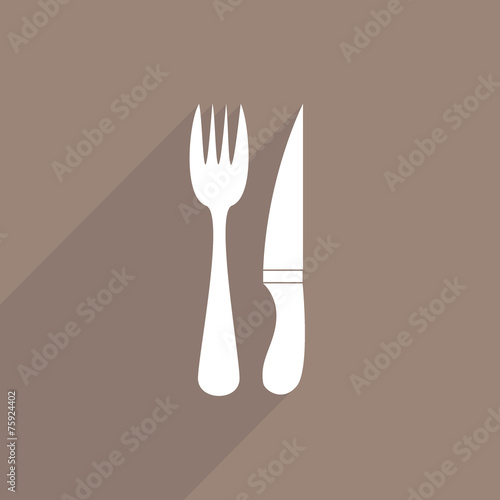 disware and cutlery web icon photo