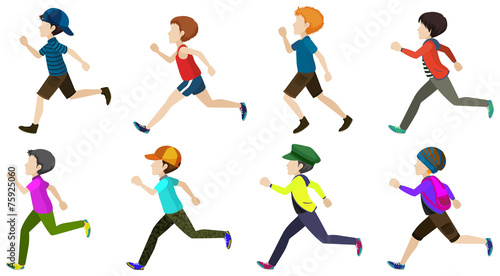 Boy running